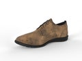 Stylish oxford shoe - worn out leather look