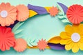 Stylish Paper-Style Spring Horizontal Sale Banner