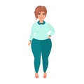 Stylish plus size woman