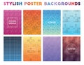 Stylish Poster Backgrounds. Royalty Free Stock Photo