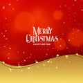 Stylish premium christmas greeting design with light effect