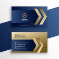 Stylish premium gold business card design