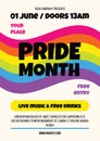 Stylish Pride Flyer Holiday Poster