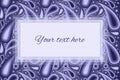 Stylish purple paisley background with a text box