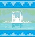 Stylish ramadan kareem card