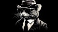 Detective Rat In A Hat: A Film Noir Inspired Pop Art Masterpiece