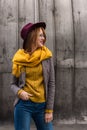 stylish redhead girl Royalty Free Stock Photo