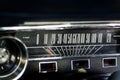 Stylish retro dashboard of classic car Royalty Free Stock Photo