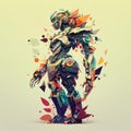 Stylish Robot Fashion in Award-Winning Vector Art Desig