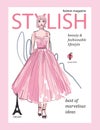 Stylish romantic beautiful model for fashion design. Hand-drawn graphic illustration magazine cover