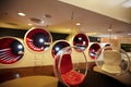 The stylish round chairs