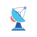 Stylish Satellite Dish Icon Royalty Free Stock Photo