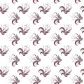 Seamless floral pattern for design fabric, textile, wallpaper, gift wrap. White background
