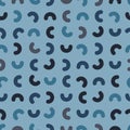 Stylish seamless geometric pattern - memphis design 80-90s