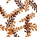 Stylish seamless leaf pattern with a modern twist