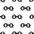 Stylish seamless pattern sunglasses. Minimalist fashion trendy background. Vector Illustration. Royalty Free Stock Photo