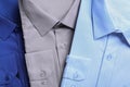 Stylish shirts as background. Dry-cleaning service Royalty Free Stock Photo
