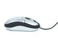 Stylish silver computer mouse Royalty Free Stock Photo