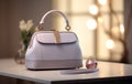 Stylish Simplicity: The Perfect Gray Handbag on Display