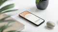 Stylish smartphone mockup Royalty Free Stock Photo