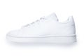 Stylish sneaker isolated on white background. White casual shoe Royalty Free Stock Photo