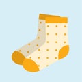 Stylish socks with print Royalty Free Stock Photo