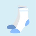 Stylish socks with print Royalty Free Stock Photo