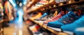 Stylish Sports Footwear Displayed For Sale In A Trendy Retail Store