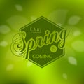 Stylish Spring seasonal card design