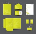 Stylish stationery design set Royalty Free Stock Photo