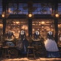 Stylish Steampunk Storefront, Vintage Glamour