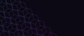 Stylish structure hexagonal line geometric pattern background. Abstract geometric backdrop with neon isometric blocks.