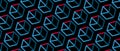 Stylish structure hexagonal line geometric pattern vector background