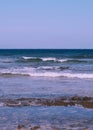 Stylish summer travel wallpaper. Beach. Canary island ocean. Minimalism Aesthetics Royalty Free Stock Photo