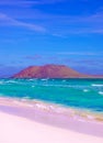 Stylish summer travel wallpaper. Canary island ocean view. Minimalism Aesthetics Royalty Free Stock Photo