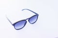 Stylish sunglasses on a white background.