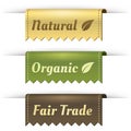 Stylish Tag Labels for Natural, Organic, FairTrade