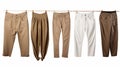 Stylish Tan Womens Pants: Androgynous, Multiple Styles, White & Bronze