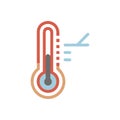 Stylish Temperature Sensor Design Icon