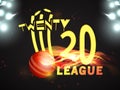 Stylish text for Cricket League concept. Royalty Free Stock Photo