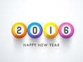 Stylish text for Happy New Year celebration. Royalty Free Stock Photo