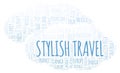 Stylish Travel word cloud