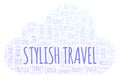 Stylish Travel word cloud.