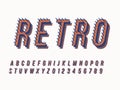 Stylish trendy logotype Retro Bar. 3D colorful Font