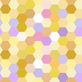 Stylish trendy seamless geometric pattern design of hexagons for textile and printing. Ornamental repeating texture.