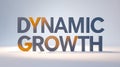 Stylish typography showcasing the phrase Dynamic Growth on a plain surface