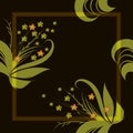 Vector Stylish floral pattern for design of scarf, pareo, hijab, bandana. Seamless squared pattern