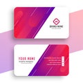 Stylish vibrant modern business card id template