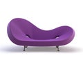 Stylish violet sofa