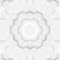 Stylish white background with geometric elements hexagon triangle abstract shapes. Pattern for website design, layout, ready made Royalty Free Stock Photo